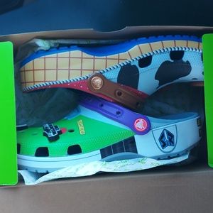 COPY - Mismatched toy story crocs